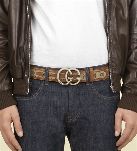 gucci mens belt|men's gucci belt on model.